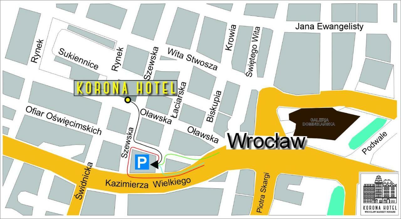 Korona Hotel Wroclaw Market Square Экстерьер фото